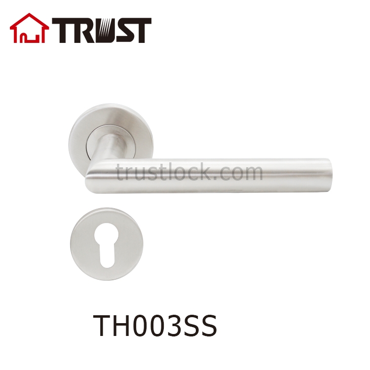 Trust Hardware TRUST TH003SS Stainless Steel Lever Handle Front Door Entry Handle ...