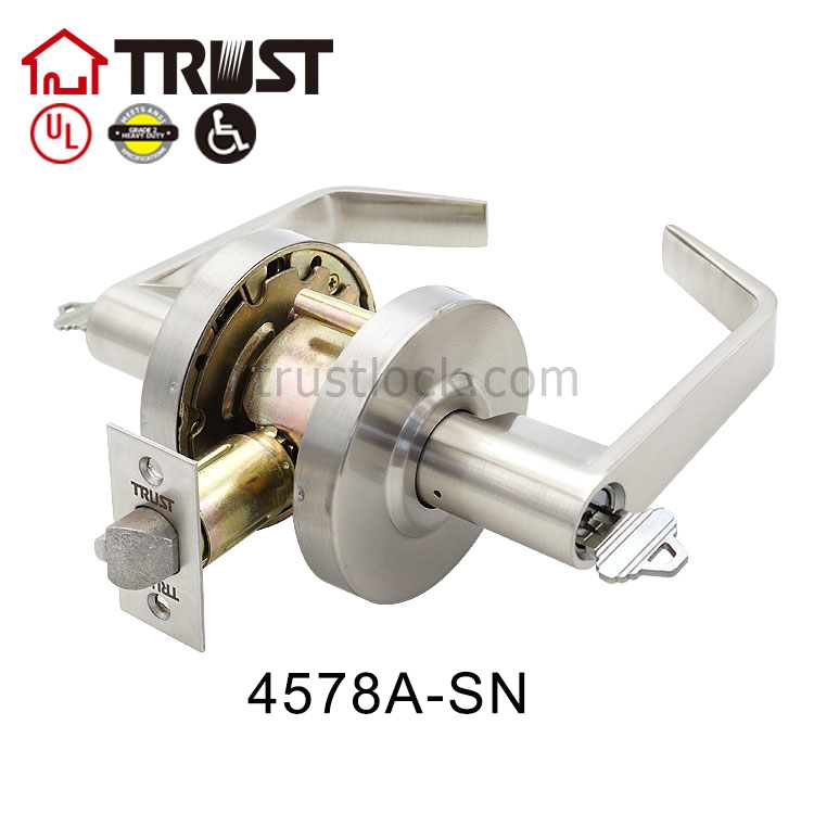 TRUST 4578(A)SN ANSI Grade 2 Commercial Lever Door Lock Double Cylinder Communication Function